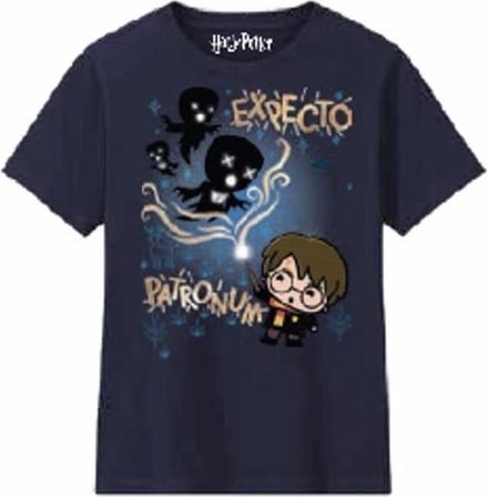 Harry Potter - Expecto Patronum Navy Blue T-Shirt - Boy 8 Years