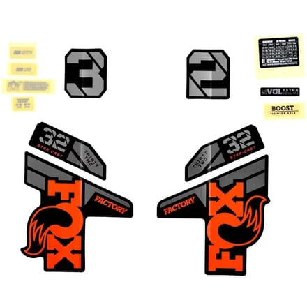 Decalset Fox 2021, 32 SC, F-S, Logo, Fork