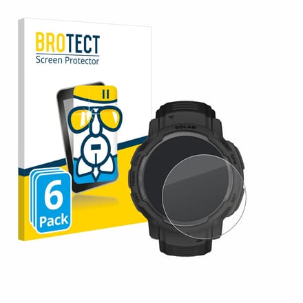 Screenprotector 6 Stuks voor Garmin Instinct Crossover AMOLED Beschermglas transparant