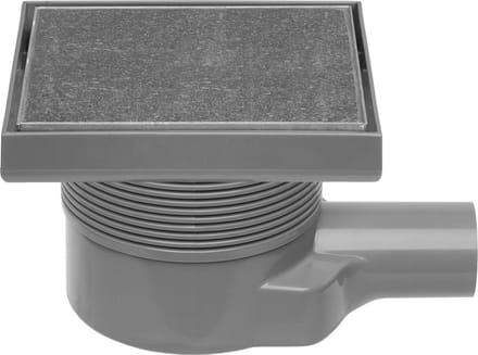 Easy Drain Aqua quattro vloerput abs 15x15cm horizontaal tegel 40mm rvs