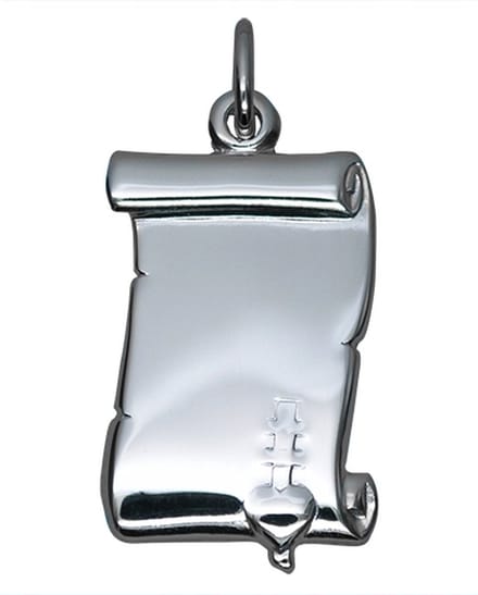 Hanger - Zilver - Perkament - B131
