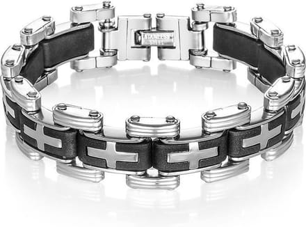 Montebello Armband Rubus - Staal - Rubber -18mm - 21cm