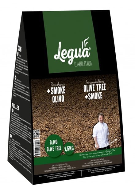 Legua Rookmot +Smoke Olijf zak 1,5kg