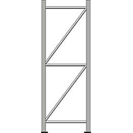 Staanderframe, voor stellingsysteem WR 600, H 2200 x D 600 mm
