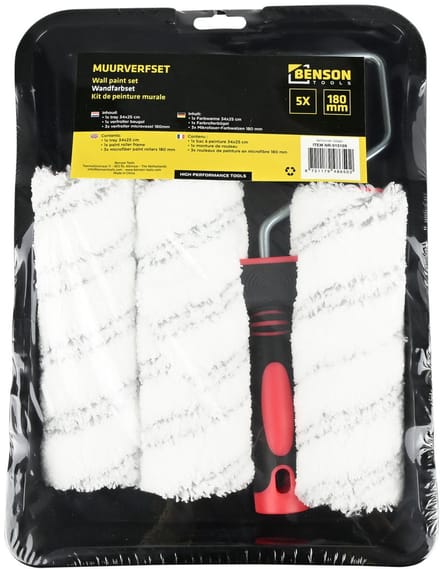 Benson Muurverfset 180 mm - 5 delig