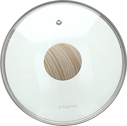 Glazen Kookpan Deksel 20 cm Universeel met Siliconen Rand