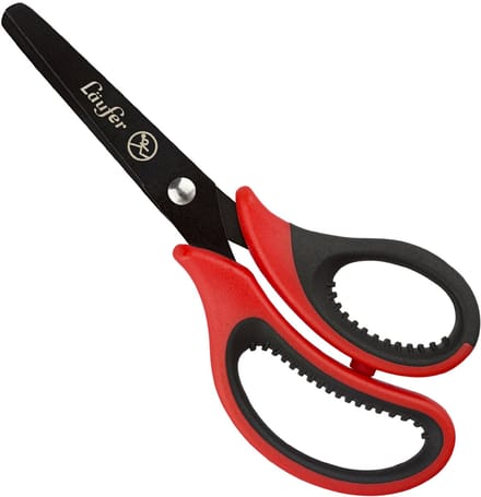 Läufer ergonomische knutselschaar, lengte: 130 mm, rood/schemering