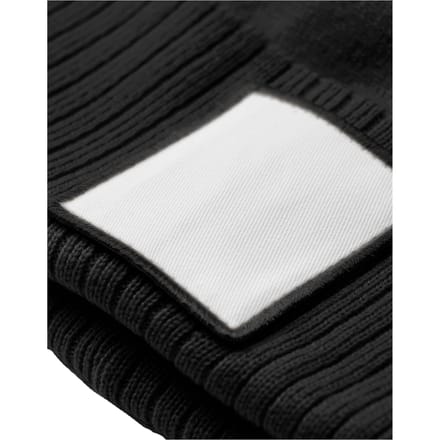 Beechfield Pom Pom Appliqué Patch muts (Zwart/Wit)