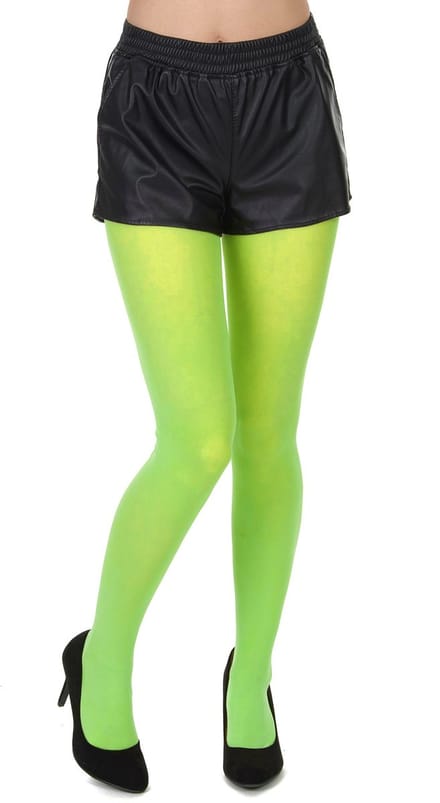 Vegaoo - Fluo groene panty voor volwassenen