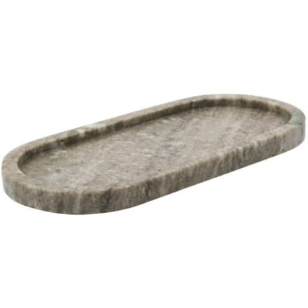 Meraki Marmeren blad / schaal beige 28cm