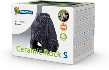 Superfish Ceramic Rock S - Aquarium - Ornament - 7x6x8 cm