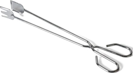 Gerimport Barbecuetang RVS 35 cm - vork en lepel - kartelrand - barbecue accessoire