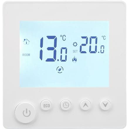 Thermostat numérique avec écran LCD et régulateur de température pour le chauffage AC90V-240V3A white