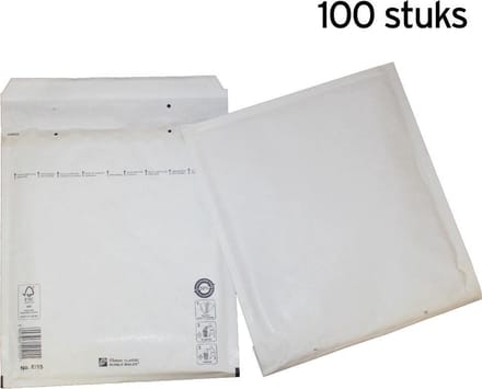 Luchtkussen enveloppen E/15 (wit) - 220 x 265 mm - 100 stuks