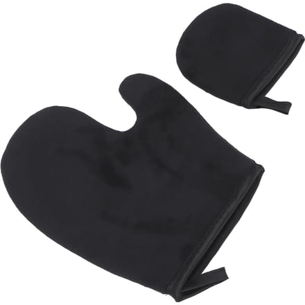 2 stuks Zelfbruinende Handschoen Set Professioneel Wasbaar Herbruikbaar Bruiningslotion Mousse Applicator Kit black