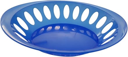 Fruitmand, brood, ovaal, blauw, 29x21cm - Per 3 stuks