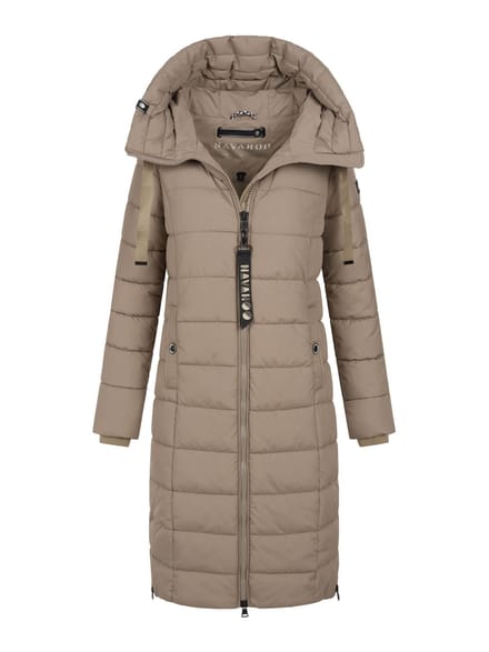 Navahoo Mondmädchen dames wintermantel met capuchon en fleecevoering