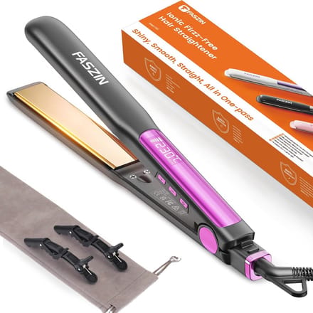 Stijltang met Titanium Platen en Ionenbescherming - 2-in-1 Krultang