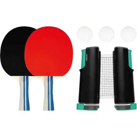 Avento Tafeltennisset Compleet - Uitschuifbaar Tafeltennisnet - Zwart/Rood