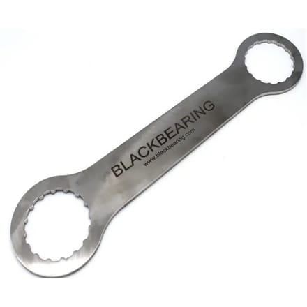 Dubbele sleutel voor trapas Black Bearing Bottombracket 16 cannelures