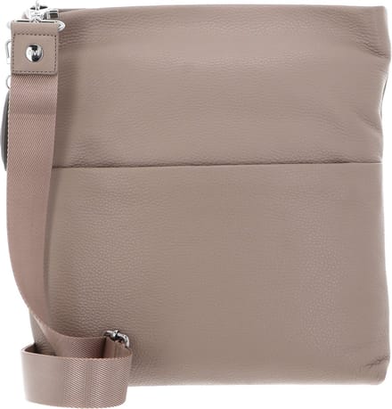 MANDARINA DUCK Leren Schoudertas Mellow Leather Crossover Bag Warm Taupe