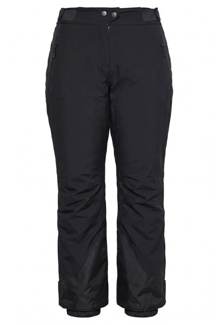Ulla Popken - Dames - HYPRAR functionele broek waterdicht klittenband ski broek - Zwart - Maat 42