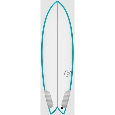 Torq Tec Twin Fish Rail 6'6 Surfboard groen
