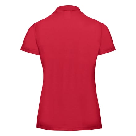 Russell Dames/Dames Klassiek Polycotton Poloshirt (Klassiek rood)