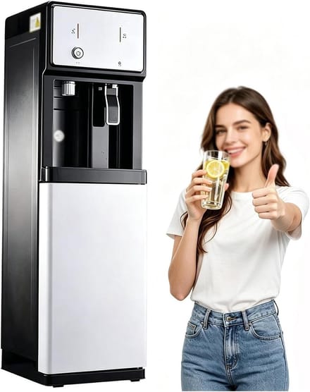 Heetwaterdispenser - Waterkoeler - Direct Water - 3 Temperatuurinstellingen - 105 x 31 x 31 cm - Zilver