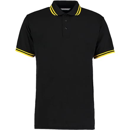 Poloshirt met contrasterende kraagrand Kustom Kit Classic Fit