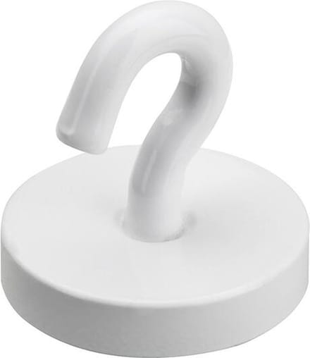 Magneet met haak - 22 mm - 10 kg draagvermogen - 10 stuks