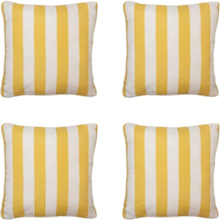 Madison - Sierkussen Amora - Geel - 50x50x10cm - Set van 4