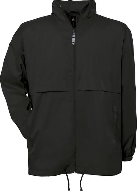 Windjas 'Air Men Windbreaker' B&C Collectie maat S Zwart