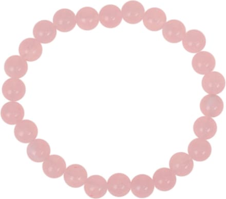 Kinderarmbandje - Roze gewolkte kraaltjes 6mm - Elastisch