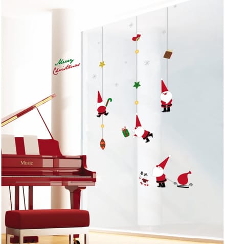 Kerstman speelgoedstickers - Kerststickers - Feestdecoraties