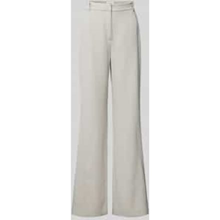 Wide leg stoffen broek met riemlussen