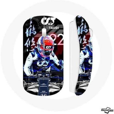 Draadloze muis Yuki tsunoda Formula 1 Blauw
