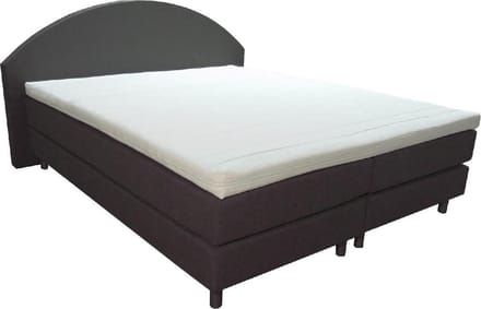 Slaaploods.nl Curve - Boxspring inclusief matras - 160x200 cm - Zwart