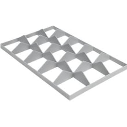 Vakindeling FW 1191-1 onder, PE-HD, grijs
