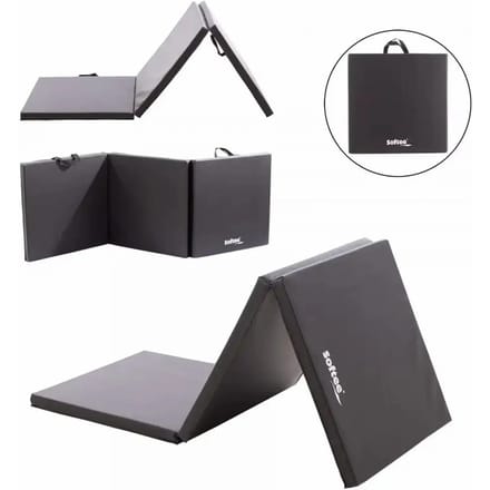 Opvouwbare Softee Vloermat 180x60x4cm Zwart - UNI