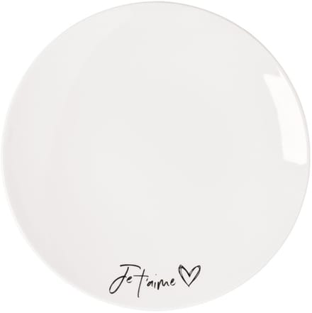Frühstücksteller Je t'aime Statement ø 21,2 cm
