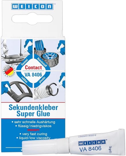 WEICON Contact VA 8406 – Cyanoacrylaatlijm – 3 g – transparant