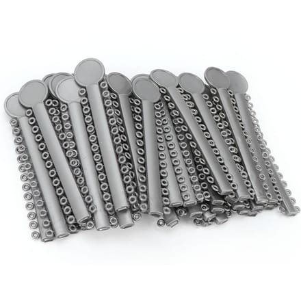 40 stuks orthodontische ligatuurbanden siliconen tandheelkundige orthodontische elastomere ligatuurbanden gray