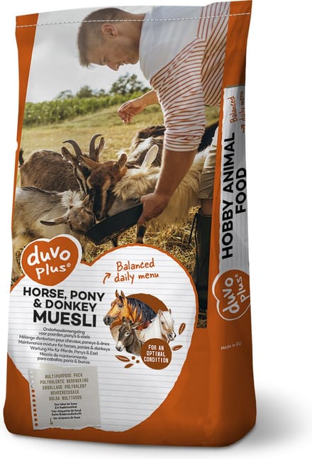 Duvo+ Paard, pony & ezelmuesli 18KG