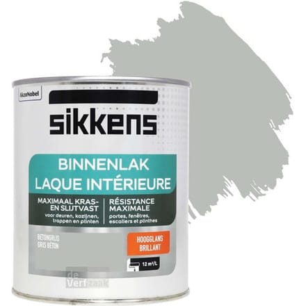 Sikkens - Binnenlak Hoogglans - Betongrijs - 750 Ml