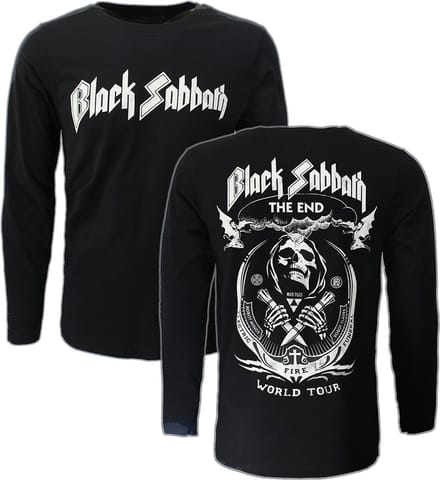Black Sabbath The End Vintage Longsleeve T-Shirt - Officiële Merchandise - S