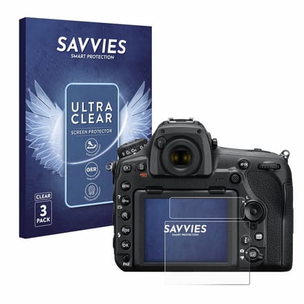 Savvies - Screenprotector voor Nikon D850 - Folie Beschermfolie transparant 6 Stuks