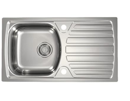 Alveus Basic - Spoelbak 78x44 cm, odtok 9 cm, rvs 1136539
