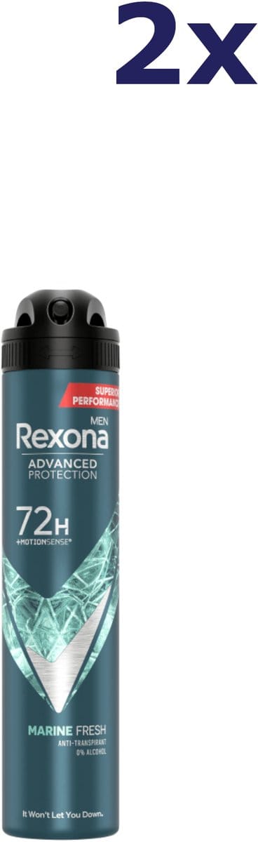 2x Rexona Men Marine Fresh deodorant 200ML