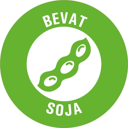 Bevat soja allergenen sticker op rol 40 mm - 580 per rol